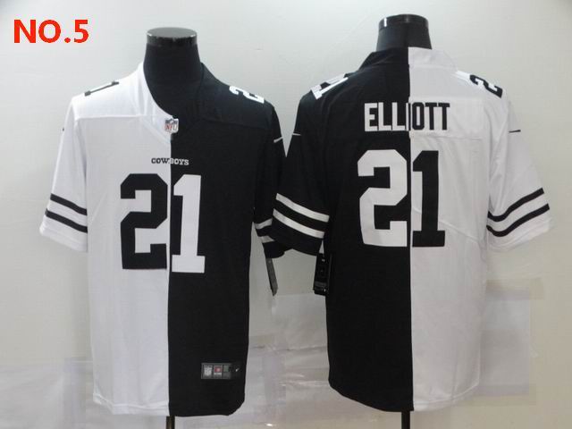 Men's Dallas Cowboys #21 Ezekiel Elliott Jerseys NO.5;